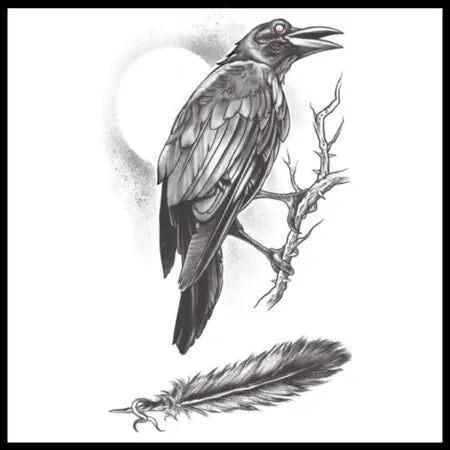Goth Tattoos The Raven