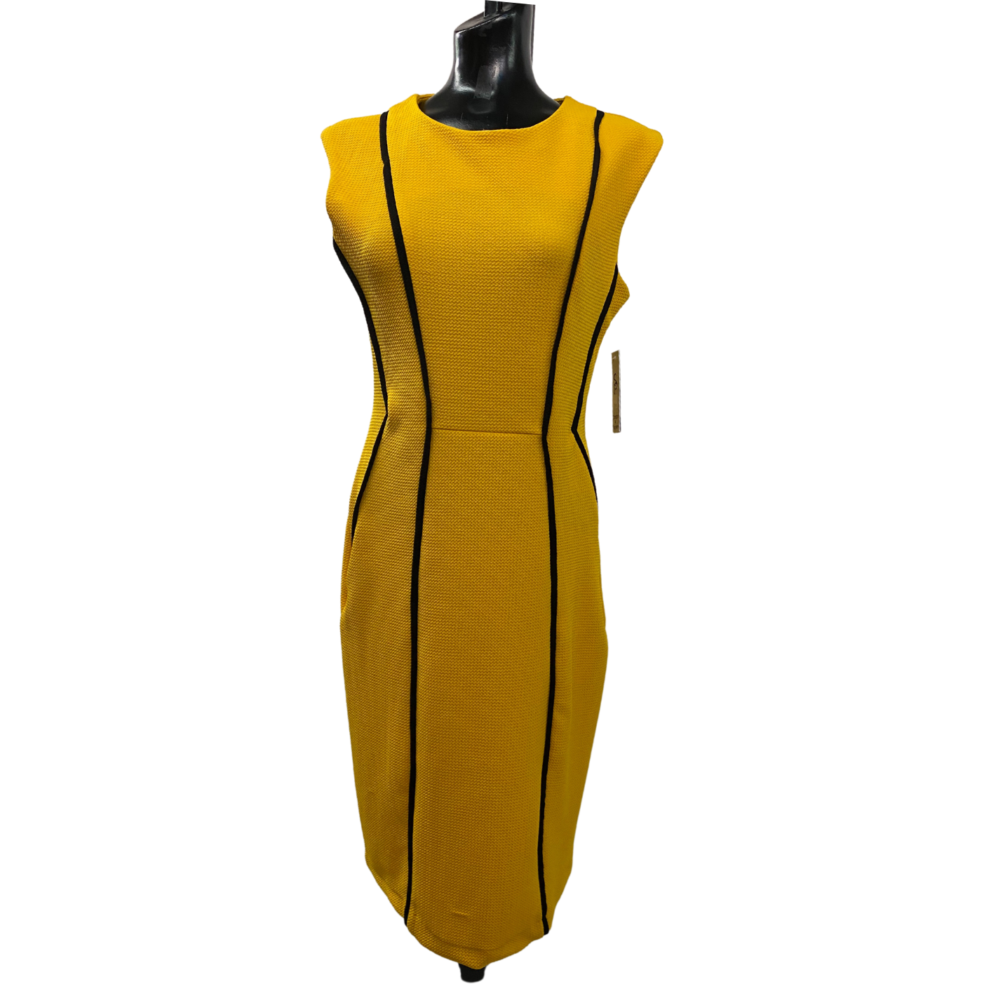 Vestido Amarillo con Negro
