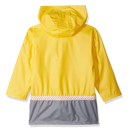 Chaqueta de lluvia amarrilla camiones