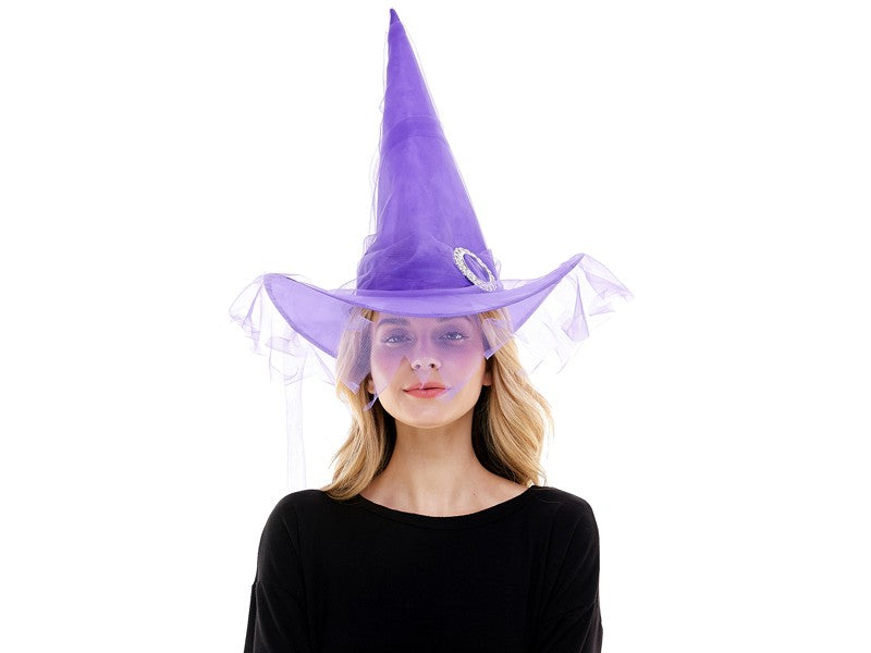 Hat-Halloween purple witch hat
