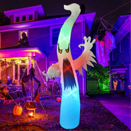 12 FT Tall Inflatables Horror White Ghost