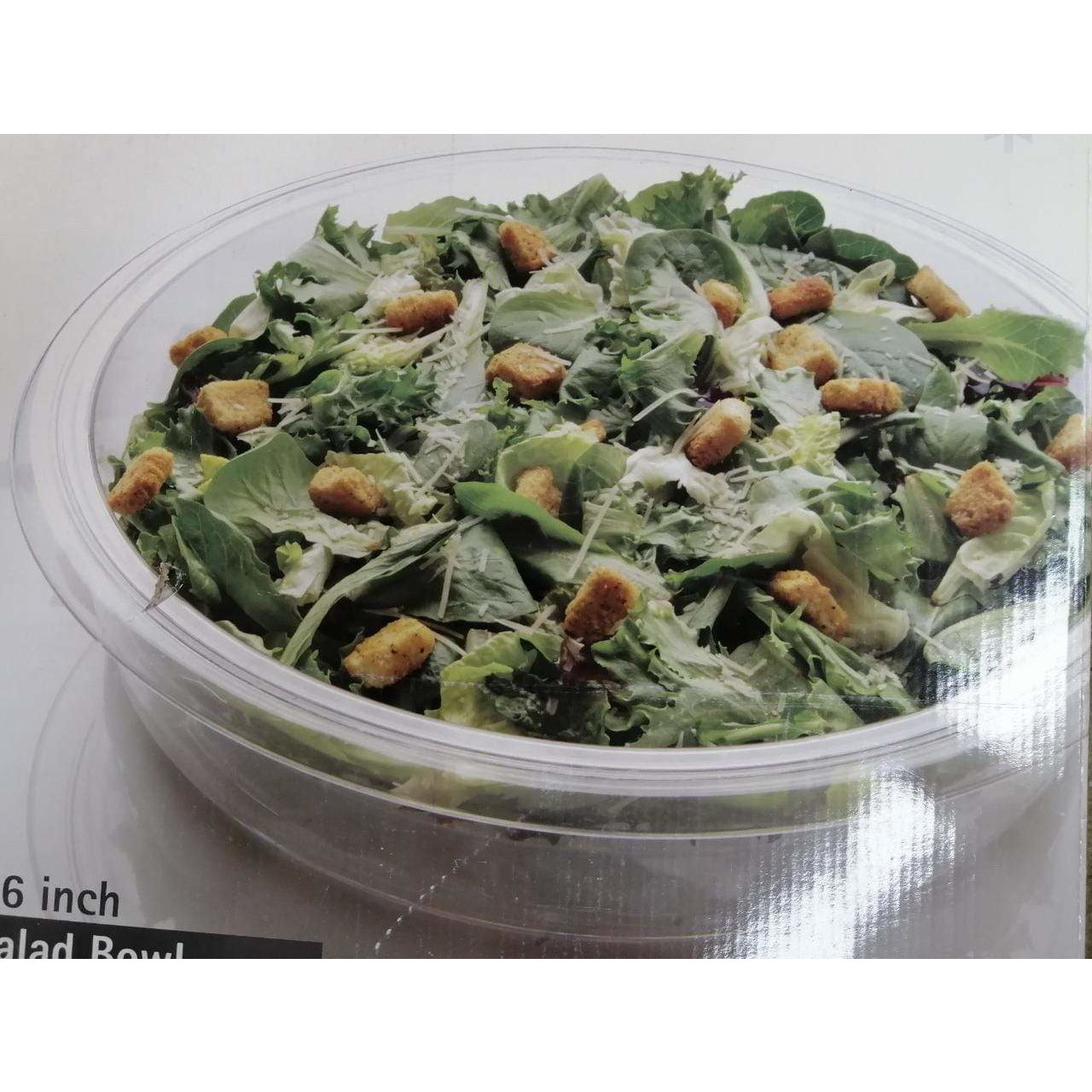 Salad Bowl with servers and ice tray 16"