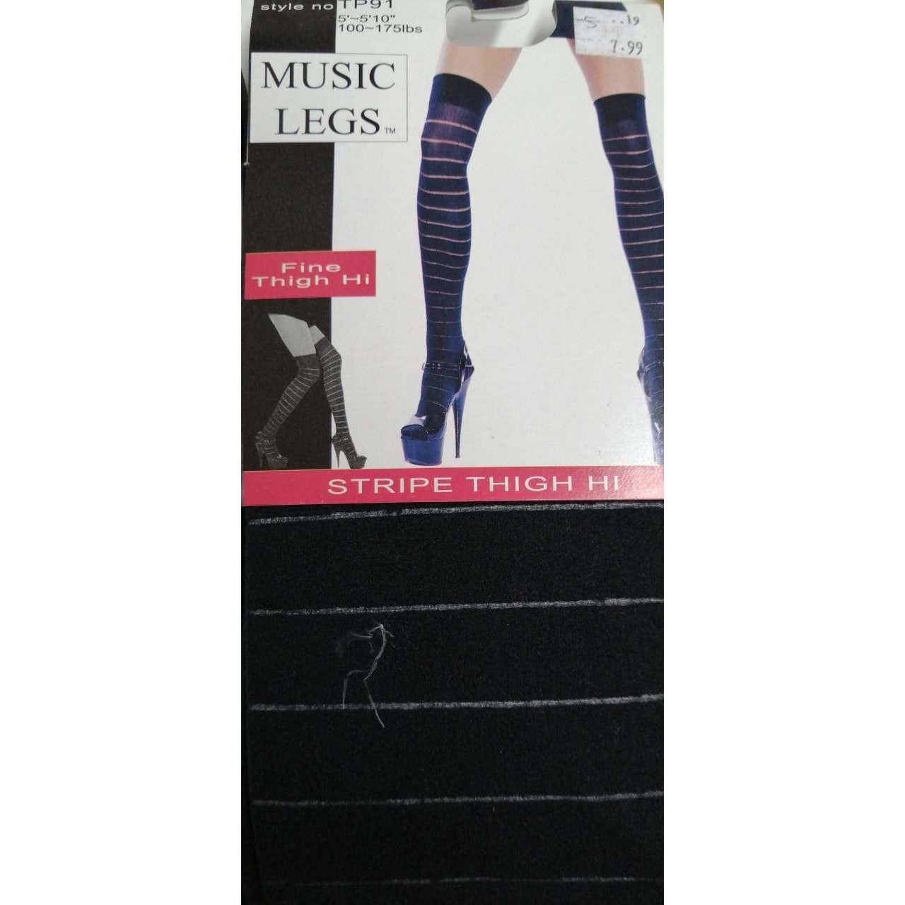 STRIPE THIGH HI