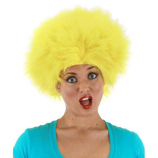 YELLOW FUZZY WIG