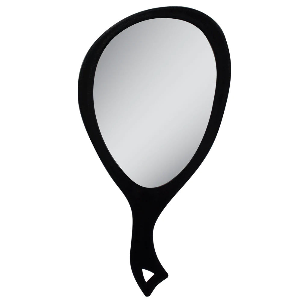 Large Teardrop 1x hand Mirror in Black