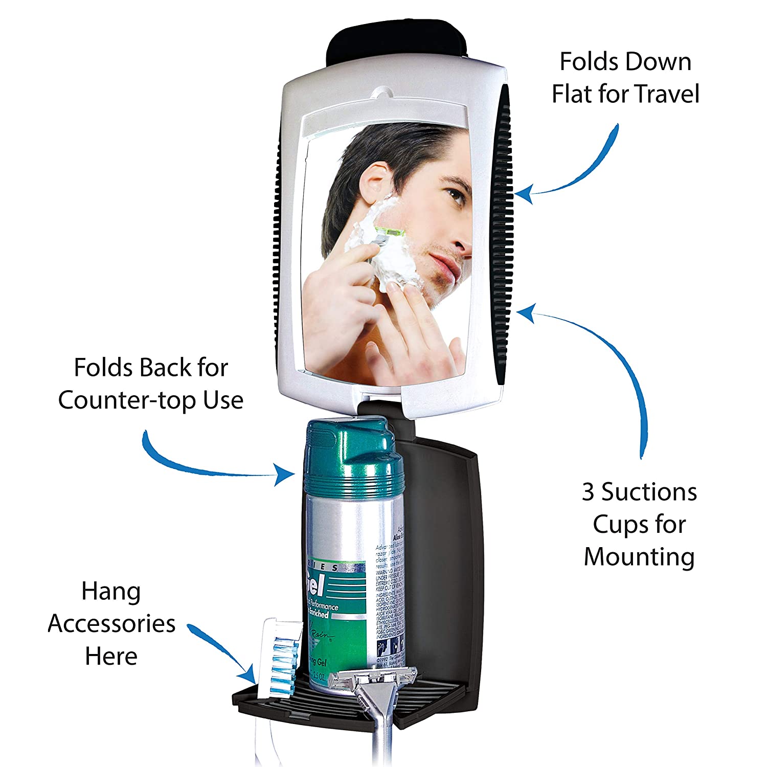 Fog free Travel Mirror