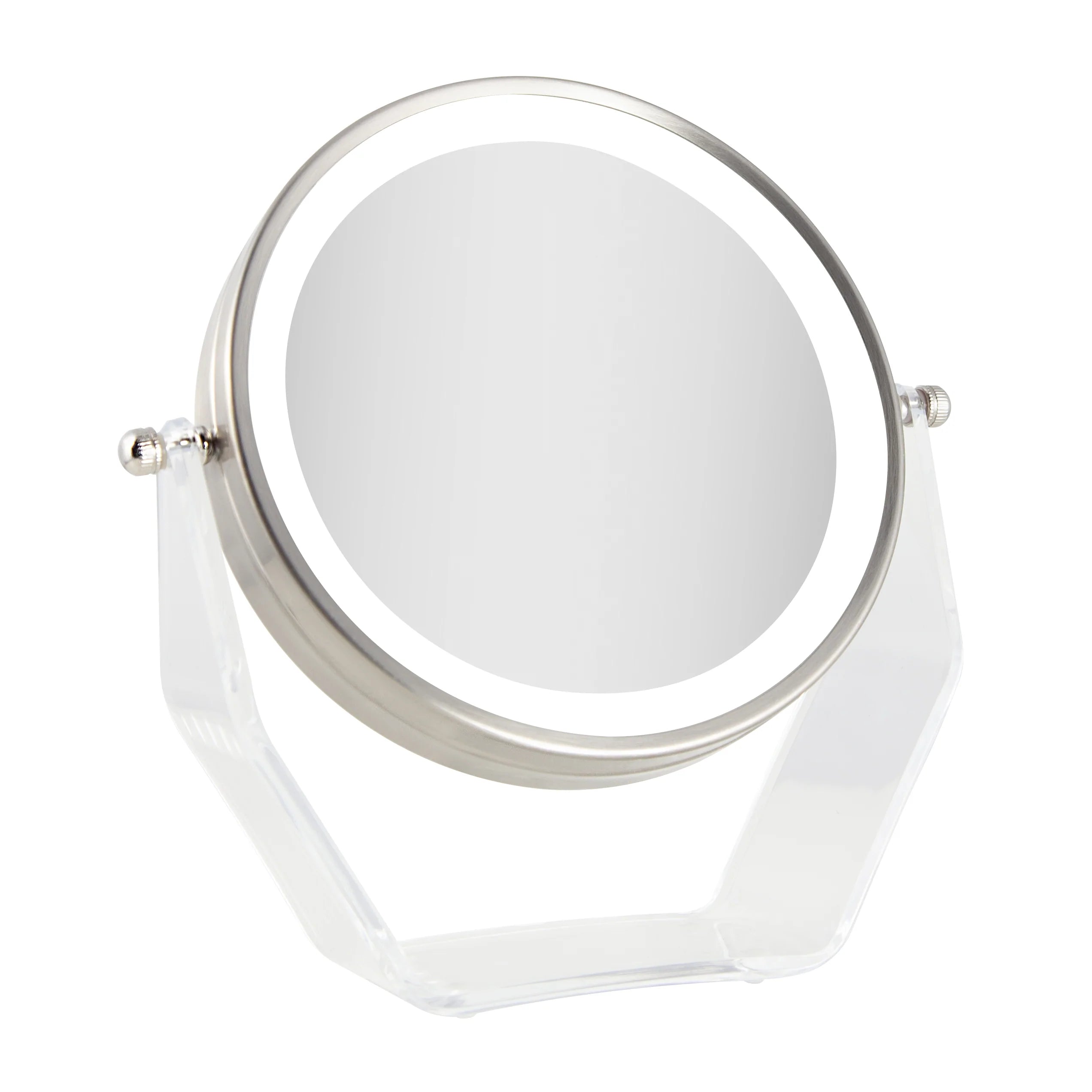 Acrilic stand with LED 1x/8x Chrome head assy