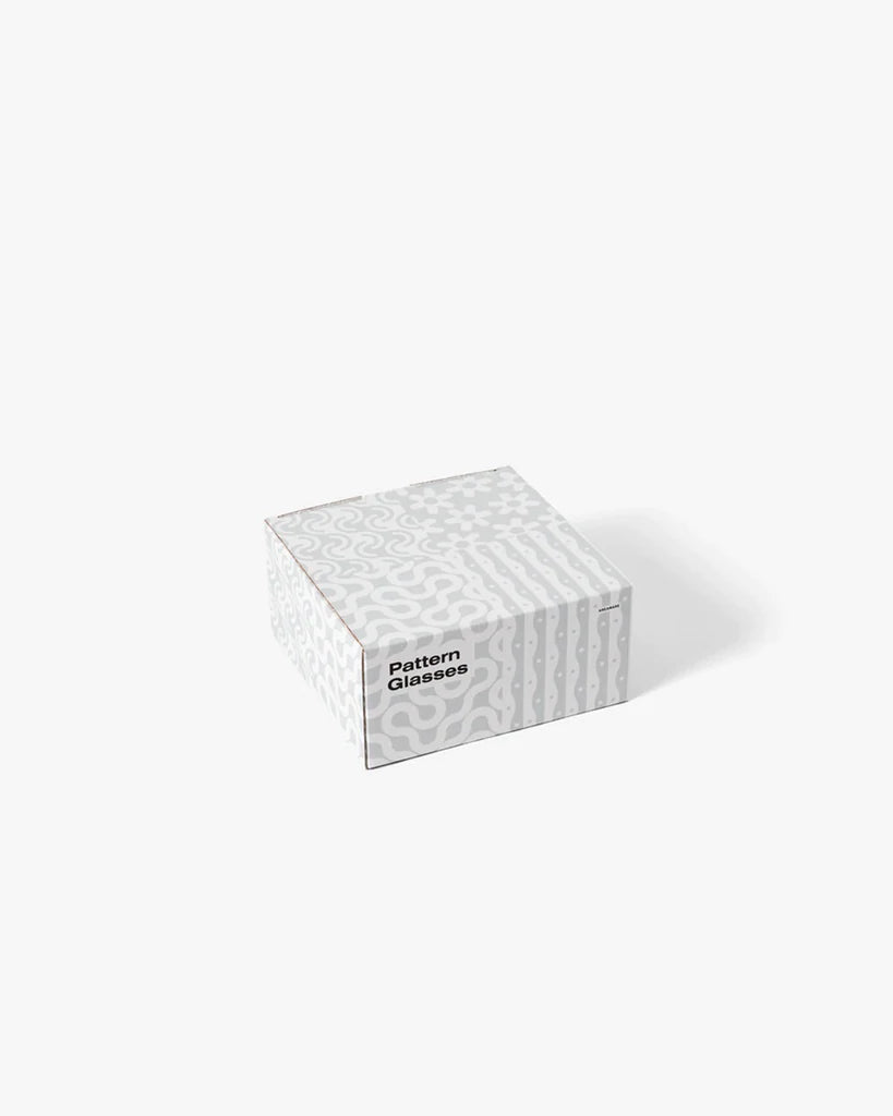 Dusen Pattern Glasses (white)