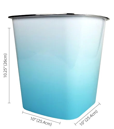 Waste Can Blue Ombre