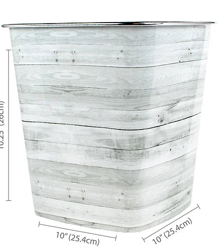 Waste Can White Plank