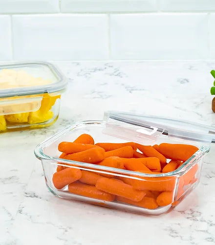 Glass Food Storage Rectangle - 29oz - Set 2