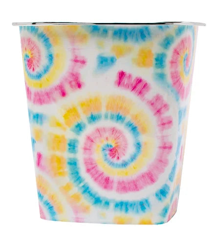 Waste Can Pastel Tie Dye