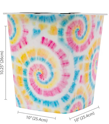 Waste Can Pastel Tie Dye