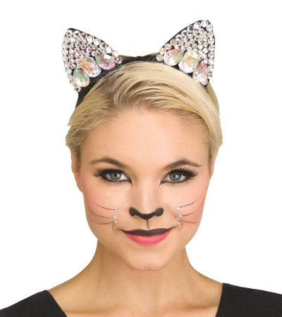 Jeweled Cat Ear Black