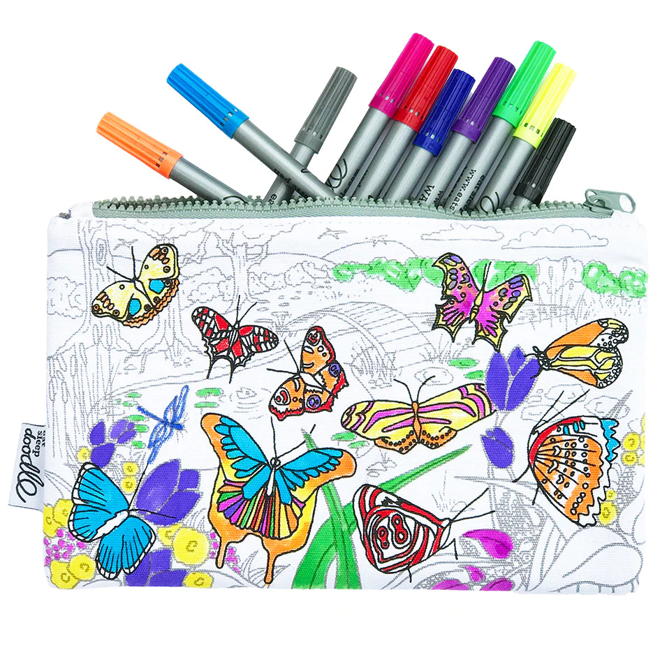 The doodle pencilcase-Butterfly
