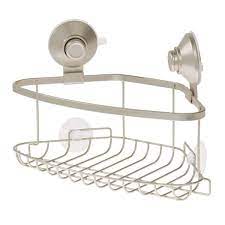 Everett Push Lock Suction Corner Basket Satin