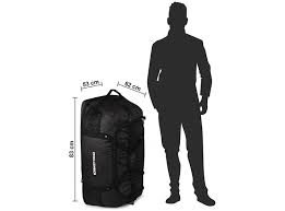 Bolso Enrollable Con Ruedas Challenger - Negro