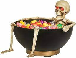 Animated Skeleton in Candy Bowl