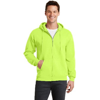 Zip Front Hoodie W/ Thermal Li Neon Yellow