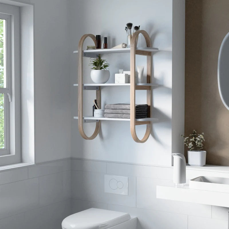 Bellwood Wall Shelf White/Natural