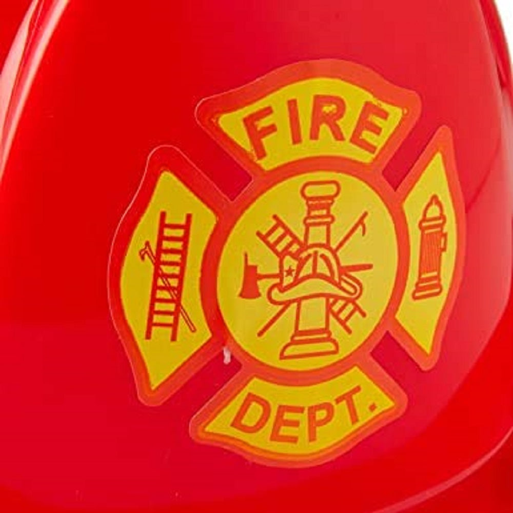 Red Fire Helmet Adult