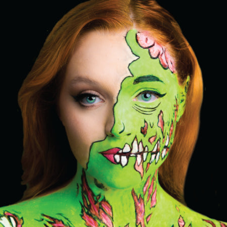 Face and Body Dayglo Acid Green