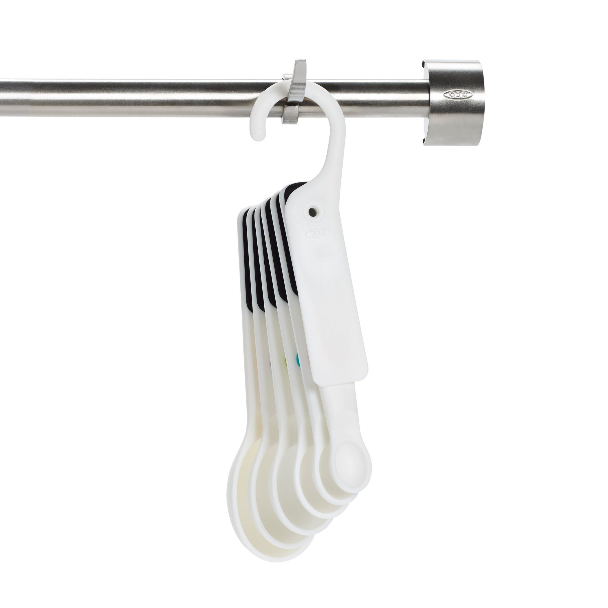 OXO GG 7 PC MEASURING SPOONS -SNAPS - WHITE