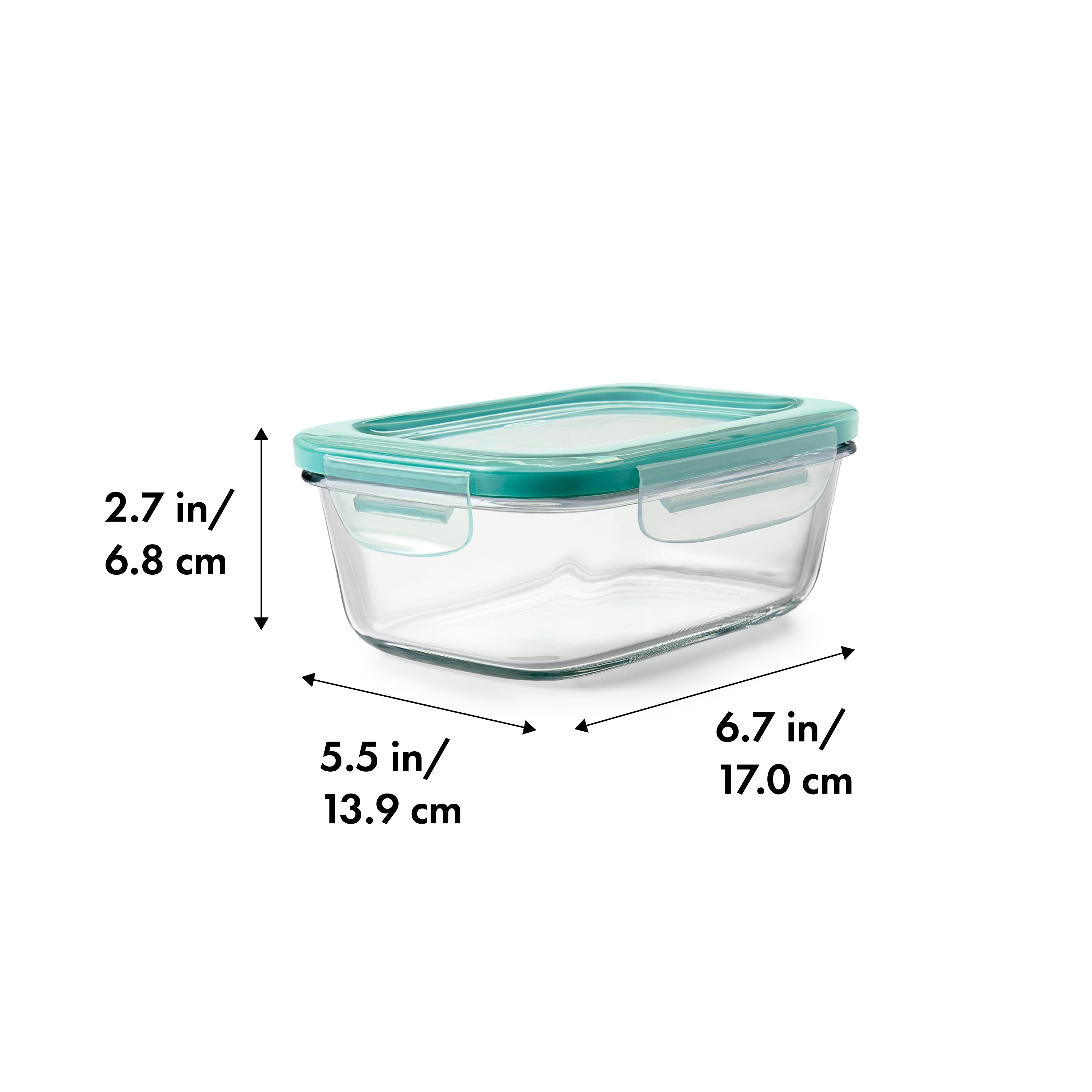 OXO Good Grips 3.5 Cup Smart Seal Glass Rectangle Container