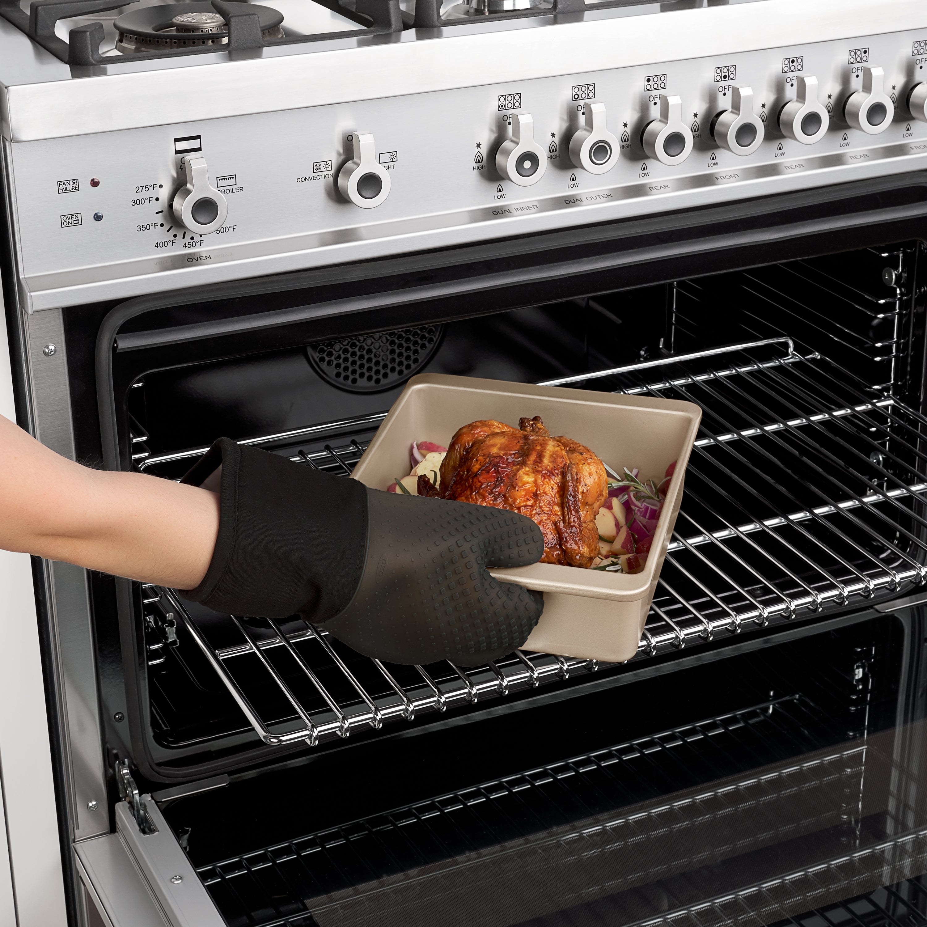 OXO GG SILICONE OVEN MITT - BLACK