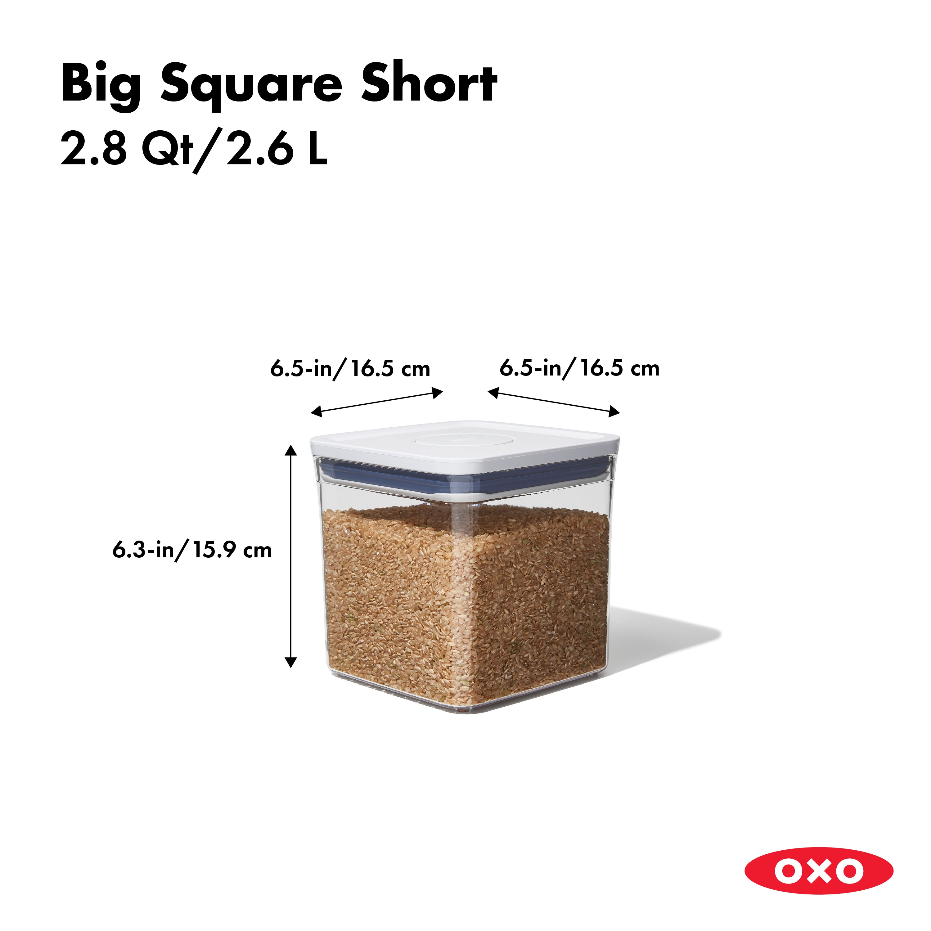 OXO GG POP-RECTANGLE SHORT 1.7 QT