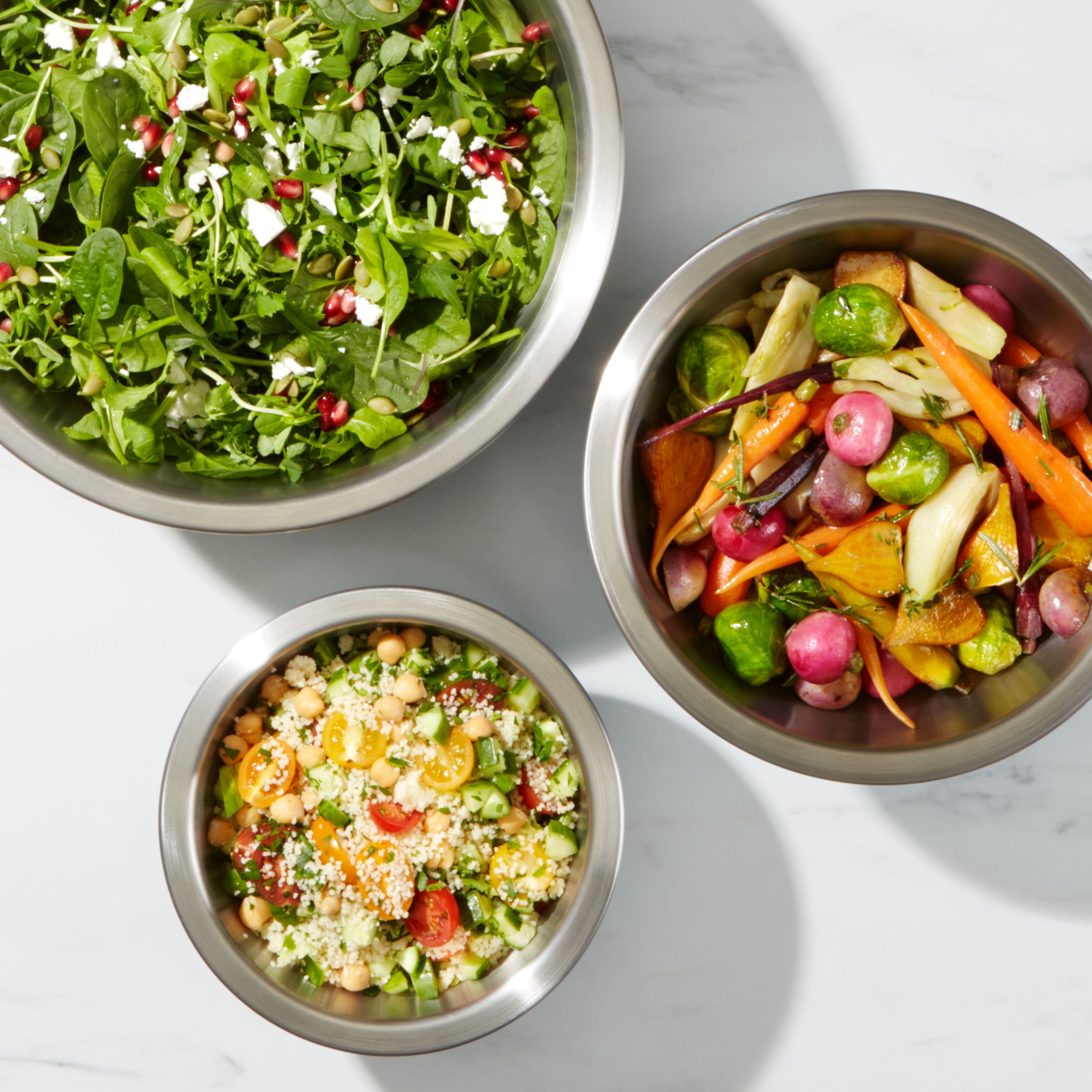 OXO GG 3 PC STAINLESS STEEL MIXING BOWL SET