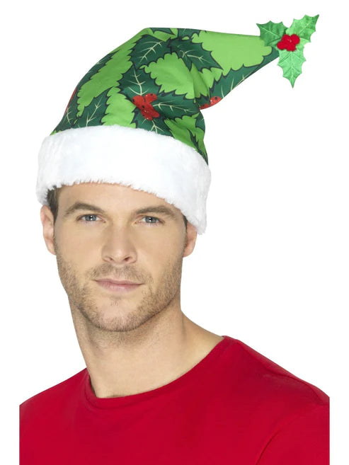 Holly Berry Santa Hat