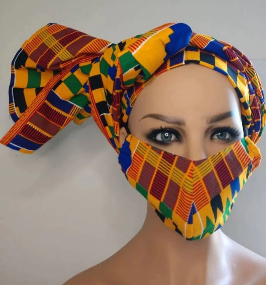 African Print Protective Face Mask