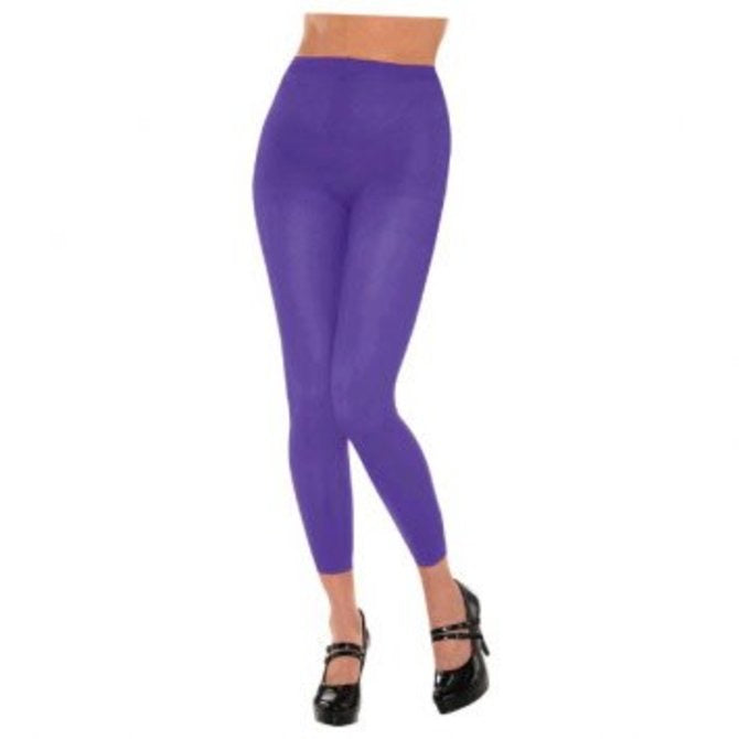 Purple Footless Tights Adult