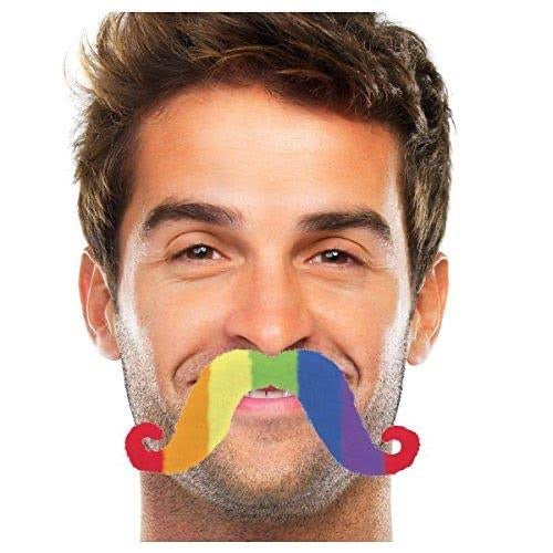 Rainbow moustache