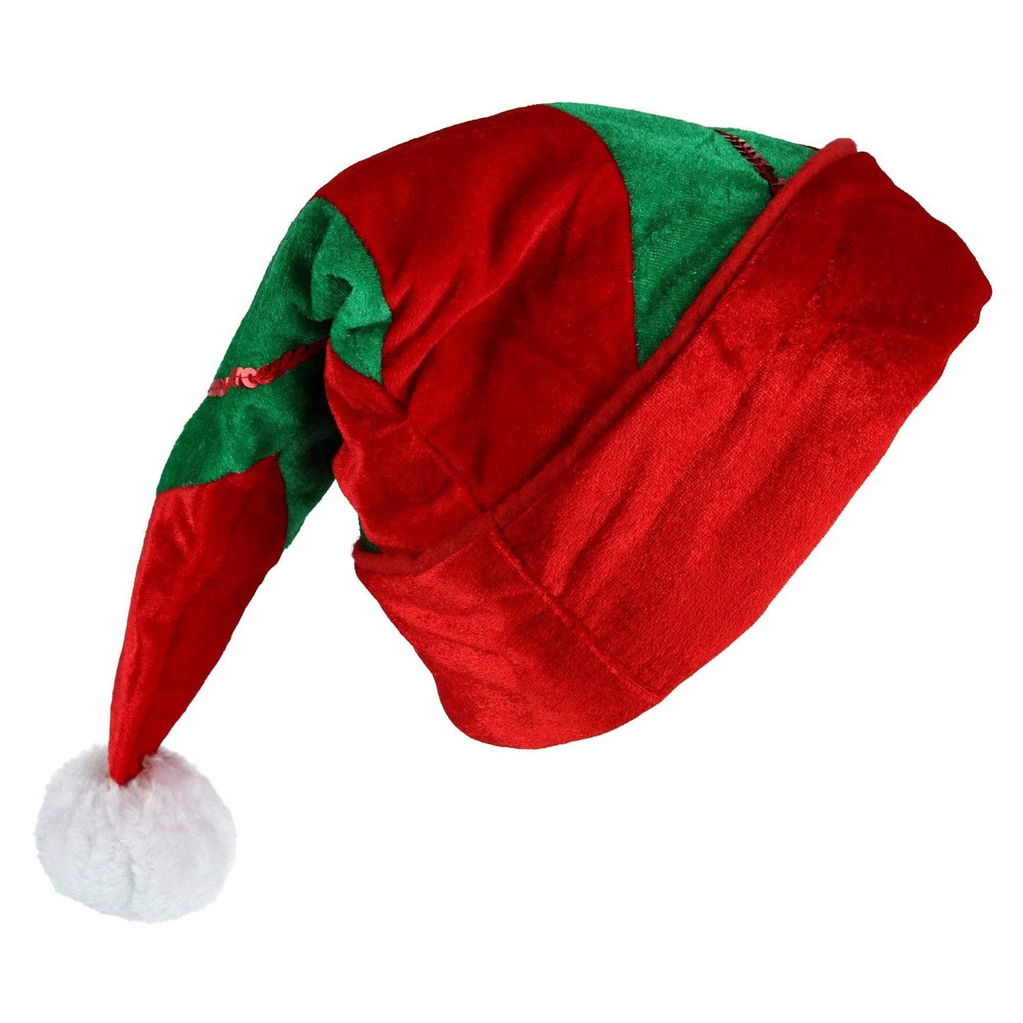 RED/GREEEN STRIPED SANTA HAT