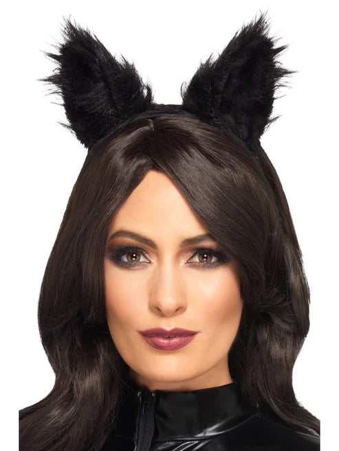 Long Pile Fur Cat Ears