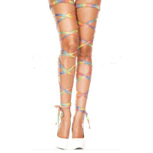 Metallic Rainbow Leg Wrap