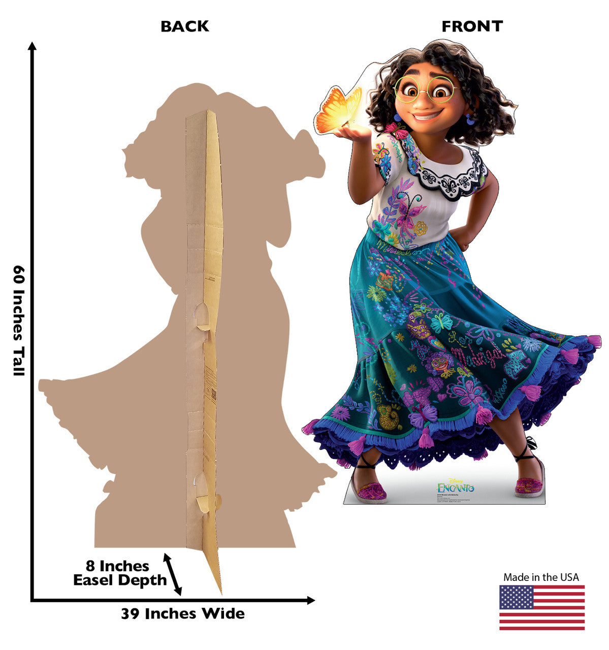 Life-size Cardboard Cutout of Mirabel w/ butterfly