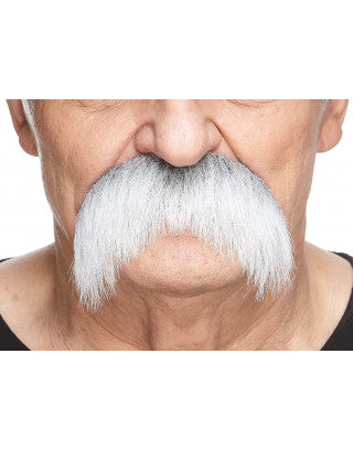 Mustaches Grey/White
