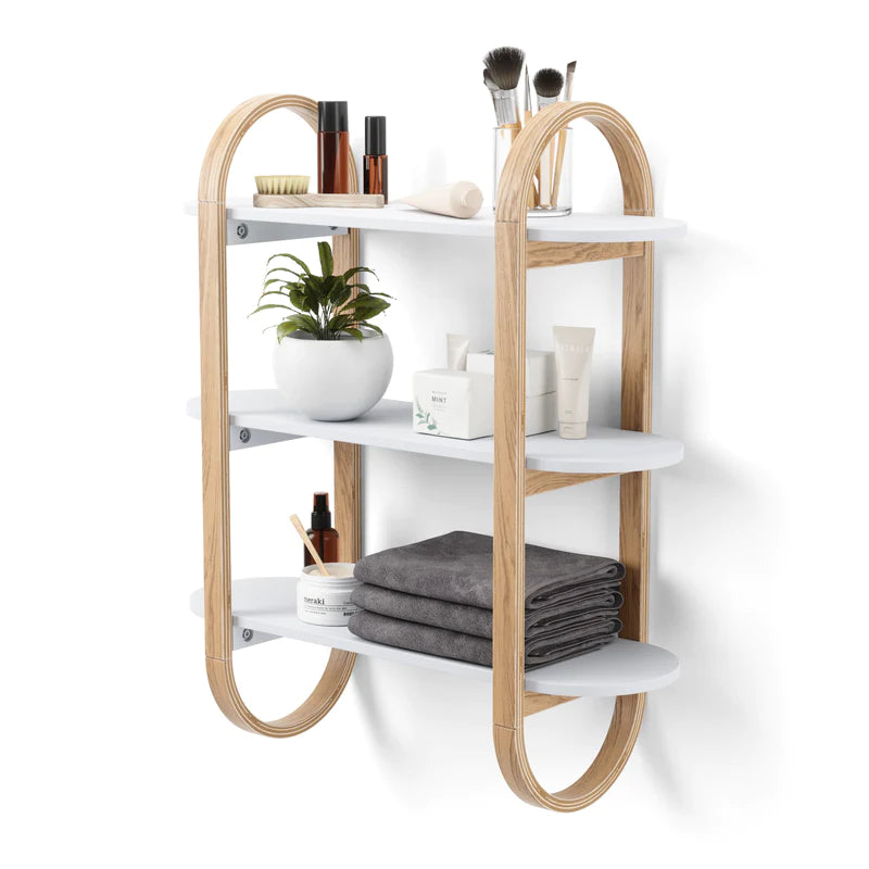 Bellwood Wall Shelf White/Natural