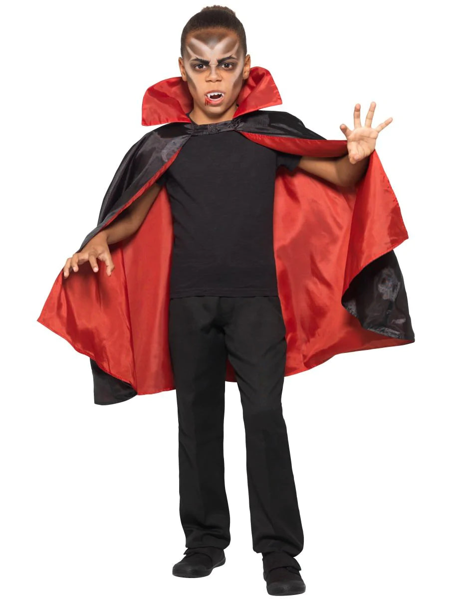 Capa de vampiro reversible, niños