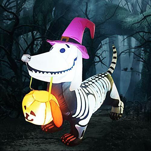 5FT Length Inflatable Skeleton Dog Blow Up