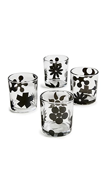 Dusen Pattern Glasses (black)