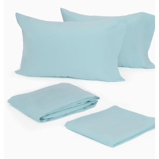 Sheet set Soft aqua in 4 sizes