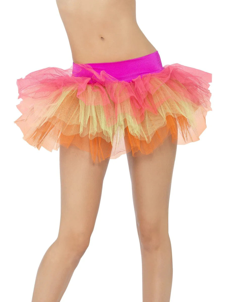Tutu Underskirt, Multi-Coloured, Neon, Layered