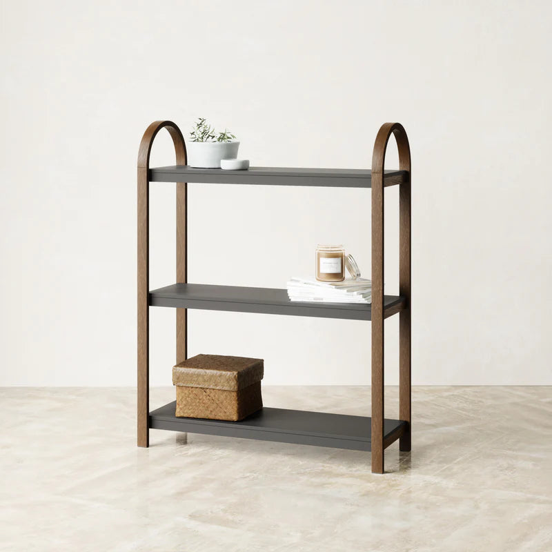 Bellwood Freestand Shelf 3 Tier Black/Walnut