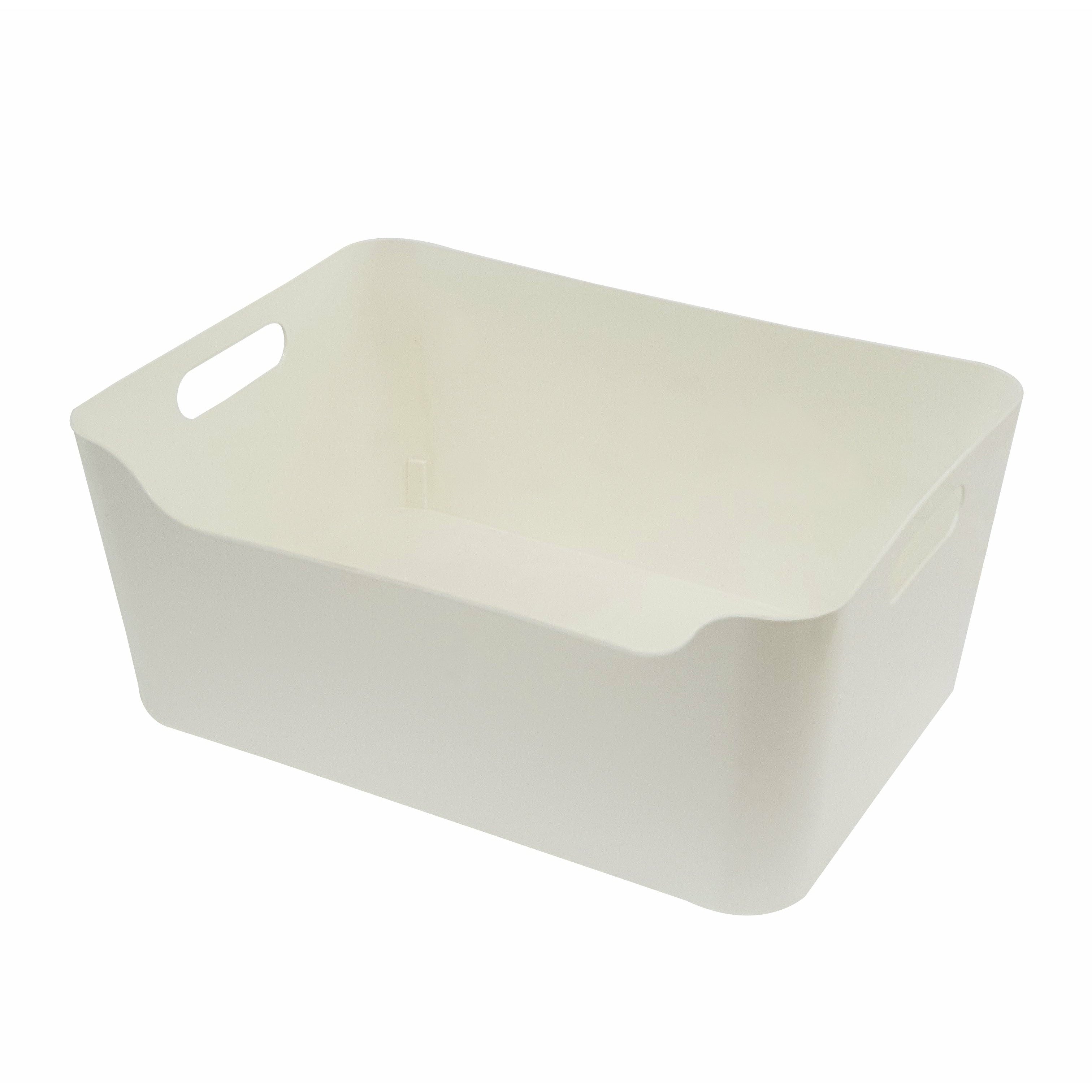 Canasta blanca 13 x 9.5 x 5.75"