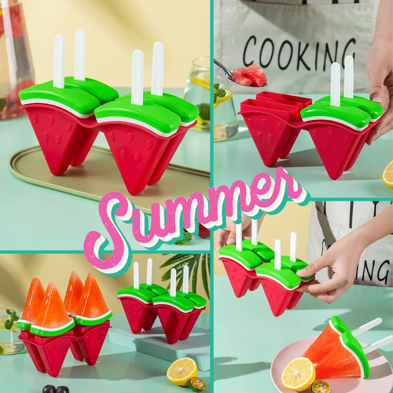 Watermelon freeze pops
