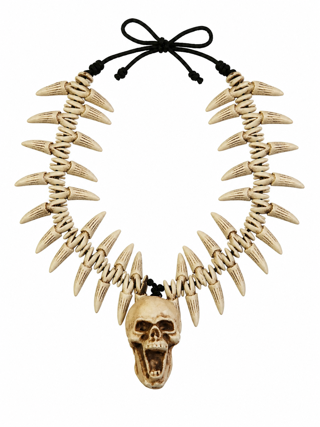 Stone Age Teeth Skull Necklace